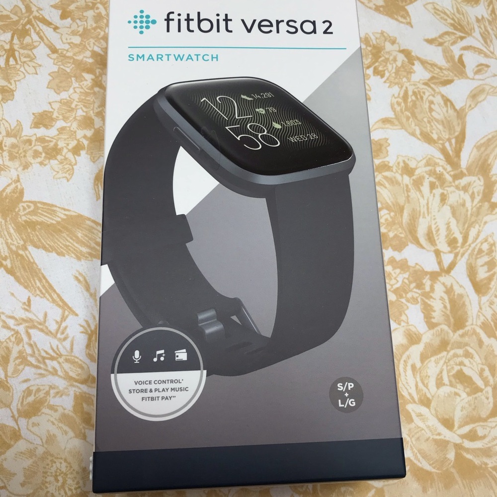 Fitbit Black Smartwatch Sleek Design Fitness Tracking NEW - never opened